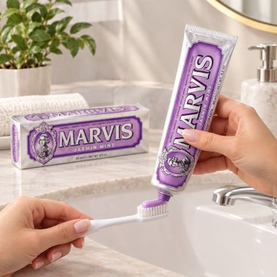 Marvis Jasmin Mint Toothpaste  | معجون أسنان مارفيس بالياسمين والنعناع  ملخص الوصف: