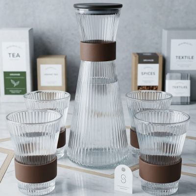 "Sip in style. Elevate your hydration routine with our new glass set.