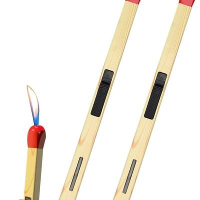 Gas lighter in the shape of a matchstick
