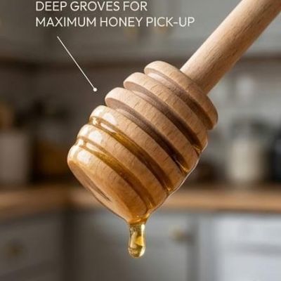 Wooden Honey Spoons Natural wooden honey spoons with a smooth and durable design. Perfect for serving honey, syrup, and jams in a stylish way.