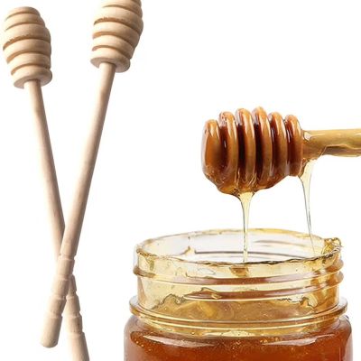A wooden spoon for honey