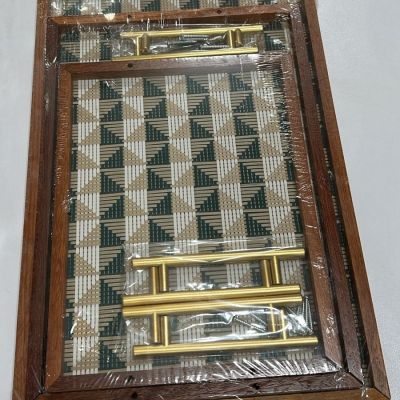 طقم صواني خشب 