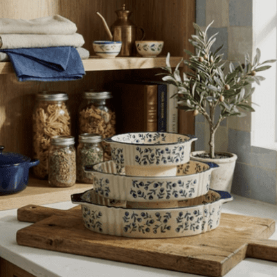 صينية فرن دائرية بيدين صغيرة