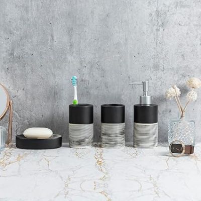 طقم حمّام 4 قطع  بورسبين 