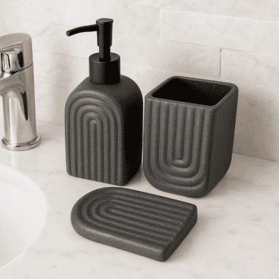 طقم حمّام 3 قطع سيراميك