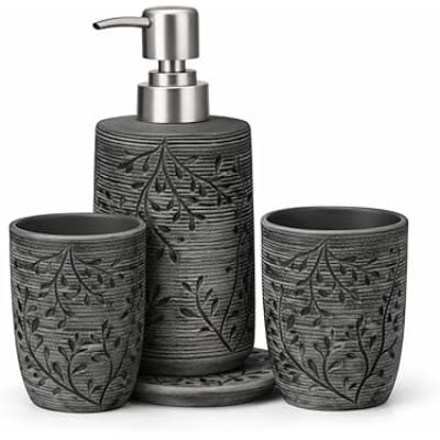 طقم حمّام 4 قطع  بورسلين 