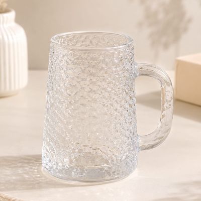 Textured Glass Mug