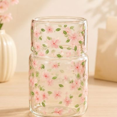 Floral Glass Storage Jar       