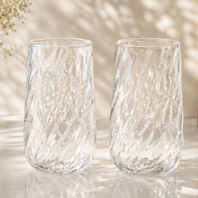  Textured Glass Cup  Material: High Quality Glass .