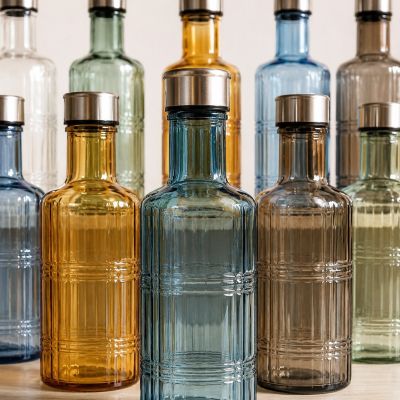 Glass Water Bottle  