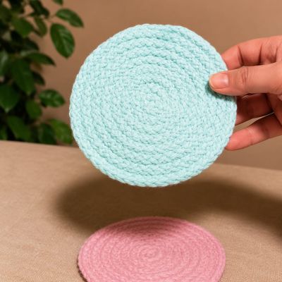 Stylish coasters designed to protect surfaces while adding a playful touch. 
