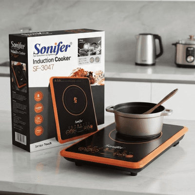 موقد حثّ (Induction Cooker) من "Sonifer"،&  Sonifer Induction Cooker, Model SF-3047.
