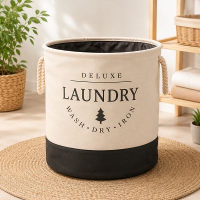  Laundry Basket Material: Canvas Fabric Use: Laundry & Storage
