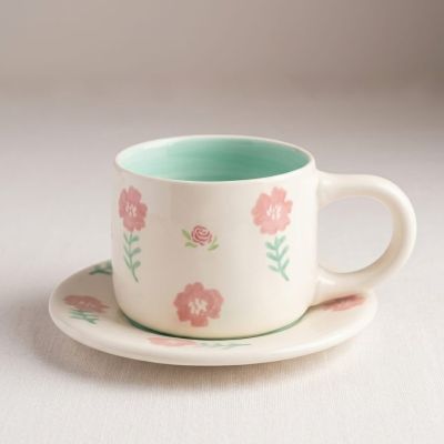 Sip in style. 🌸 Our floral ceramic set is the perfect blend of cute and cozy