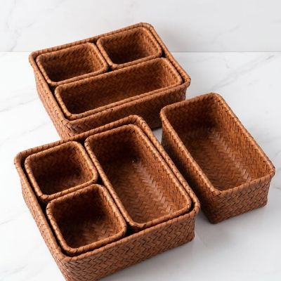 Organize your space with natural charm. This woven storage basket set is perfect for keeping your essentials neat and tidy