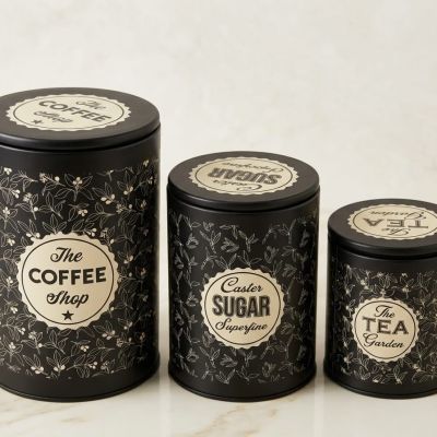 Coffee, Sugar, Tea: Organized, stylish, and ready to brew."