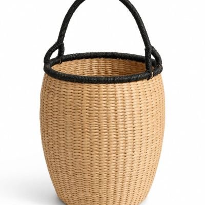 Handwoven Seagrass Basket Natural &bull; Durable &bull; Multi-Purpose العربي: سلة خوص يدوية طبيعية &bull; متينة &bull; متعددة الاستخدامات