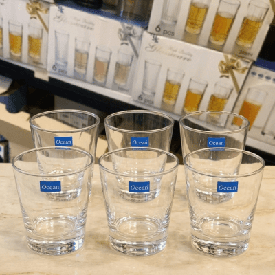 طقم أكواب زجاجية "أوشن" (6 قطع)& : Ocean Glassware Set (6 Pieces)