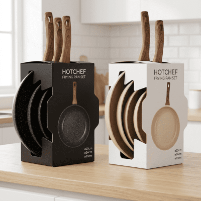طقم مقالي "هوت شيف" (HotChef) - 3 قطع  & : HotChef Frying Pan Set - 3 Pieces